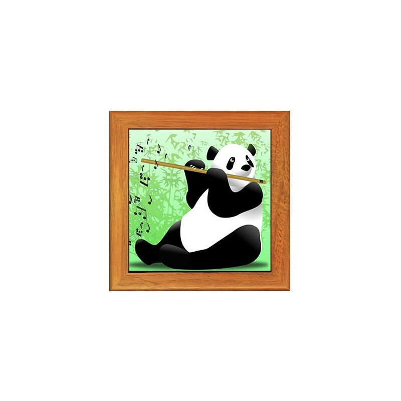 Dessous de plat : Panda flûtiste