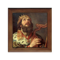 Dessous de plat : Le roi David jouant de la harpe par Gerard Van Honthorst