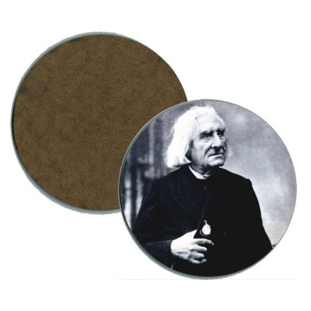 Sous-verre rond : Photo de Liszt