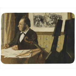 Tapis de souris 27 cm x 20 cm : Le violoncelliste Pilet par Degas