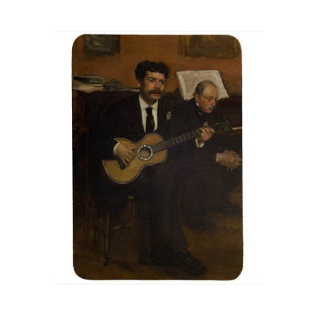 Tapis de souris 27 cm x 20 cm : Lorenzo Pagans et Auguste de Gas par Degas