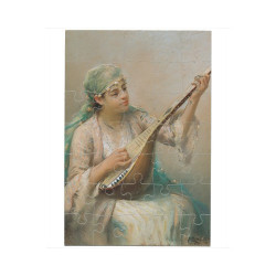 Puzzle Femme jouant d'un instrument à cordes par Fausto Zonaro