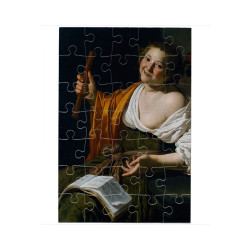 Puzzle Fille avec une flûte par Bijlert