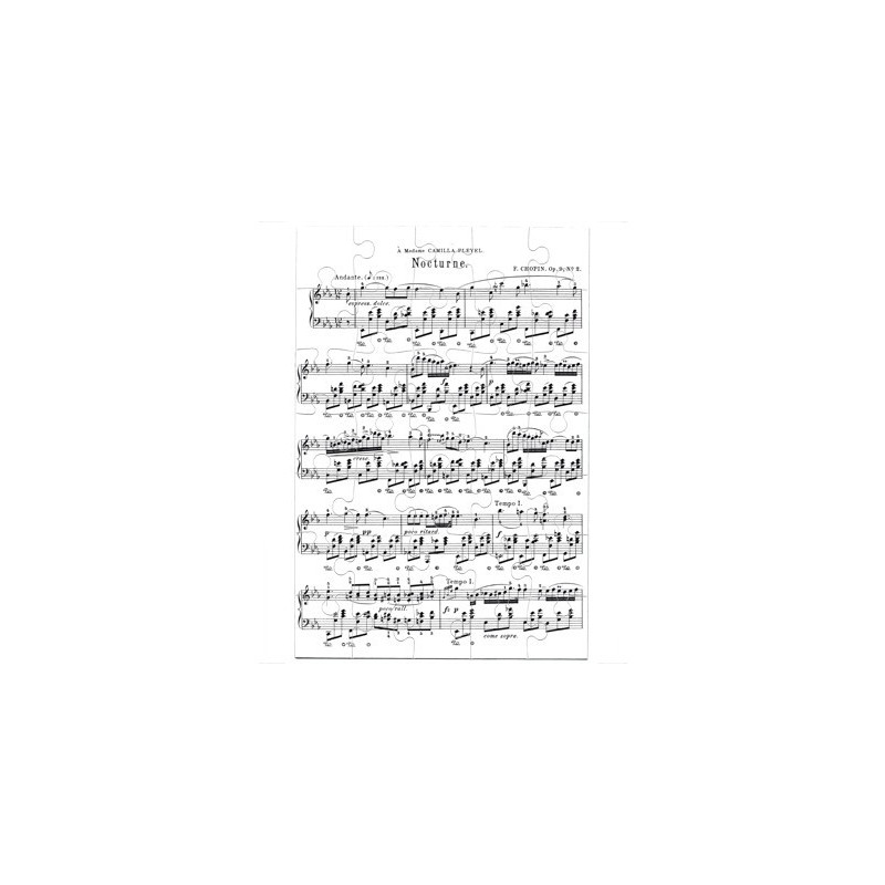Puzzle Partition du nocturne op. 9 n°2 de Chopin