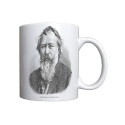 Mug Brahms : Portrait dessiné à l'encre de chine