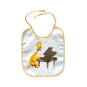 Bavoir Girafe avec un piano
