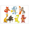 Poster Animaux musiciens