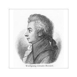 Poster Dessin de Mozart