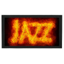 Tapis de bar : Jazz en feu