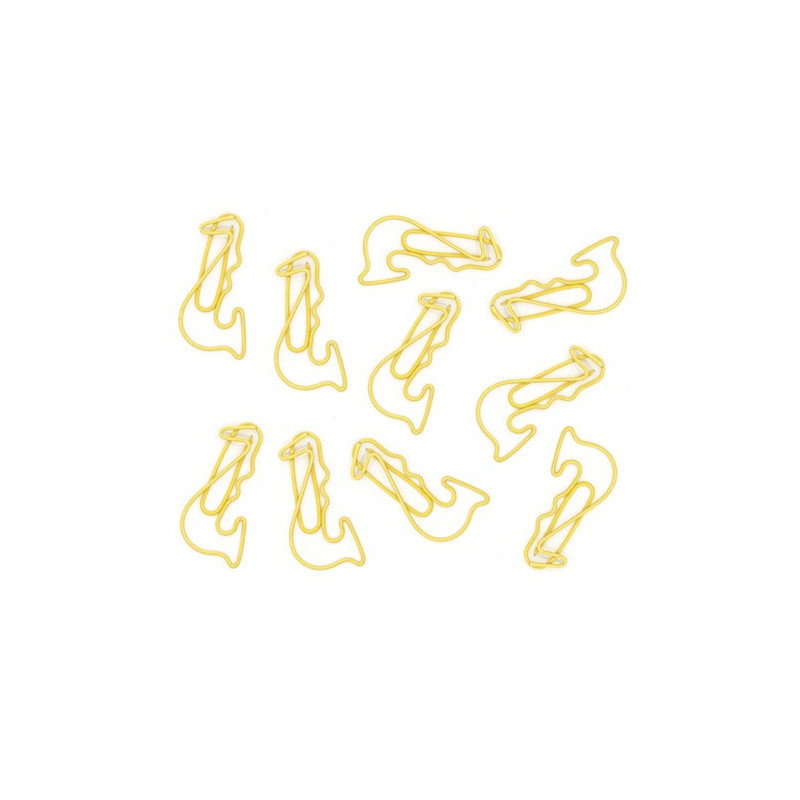 Trombone jaune en forme de saxophone