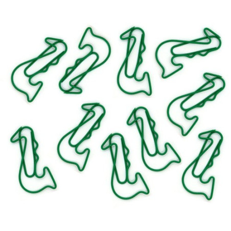 Trombones verts en forme de saxophone