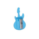 Taille-crayon bleu en forme de guitare