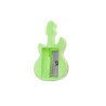 Taille-crayon vert en forme de guitare
