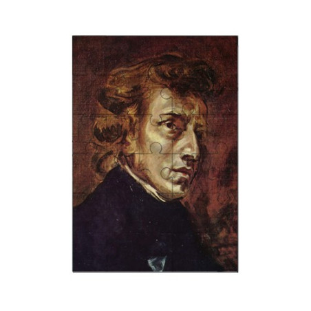 Puzzle en bois 30 pièces : Chopin par Delacroix