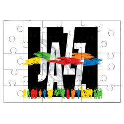Puzzle en bois 30 pièces : Jazz