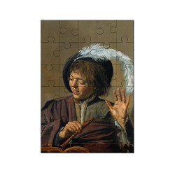 Puzzle en bois 30 pièces : Garçon avec flûte par Frans Hals